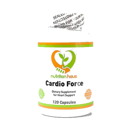 Cardio Force natural heart health supplement bottle, 120 capsules — Nutrition Haus